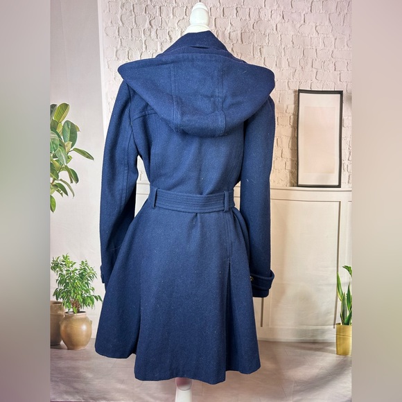 Michael Kors Deep Blue Trench Coat size 10 - Picture 4 of 8